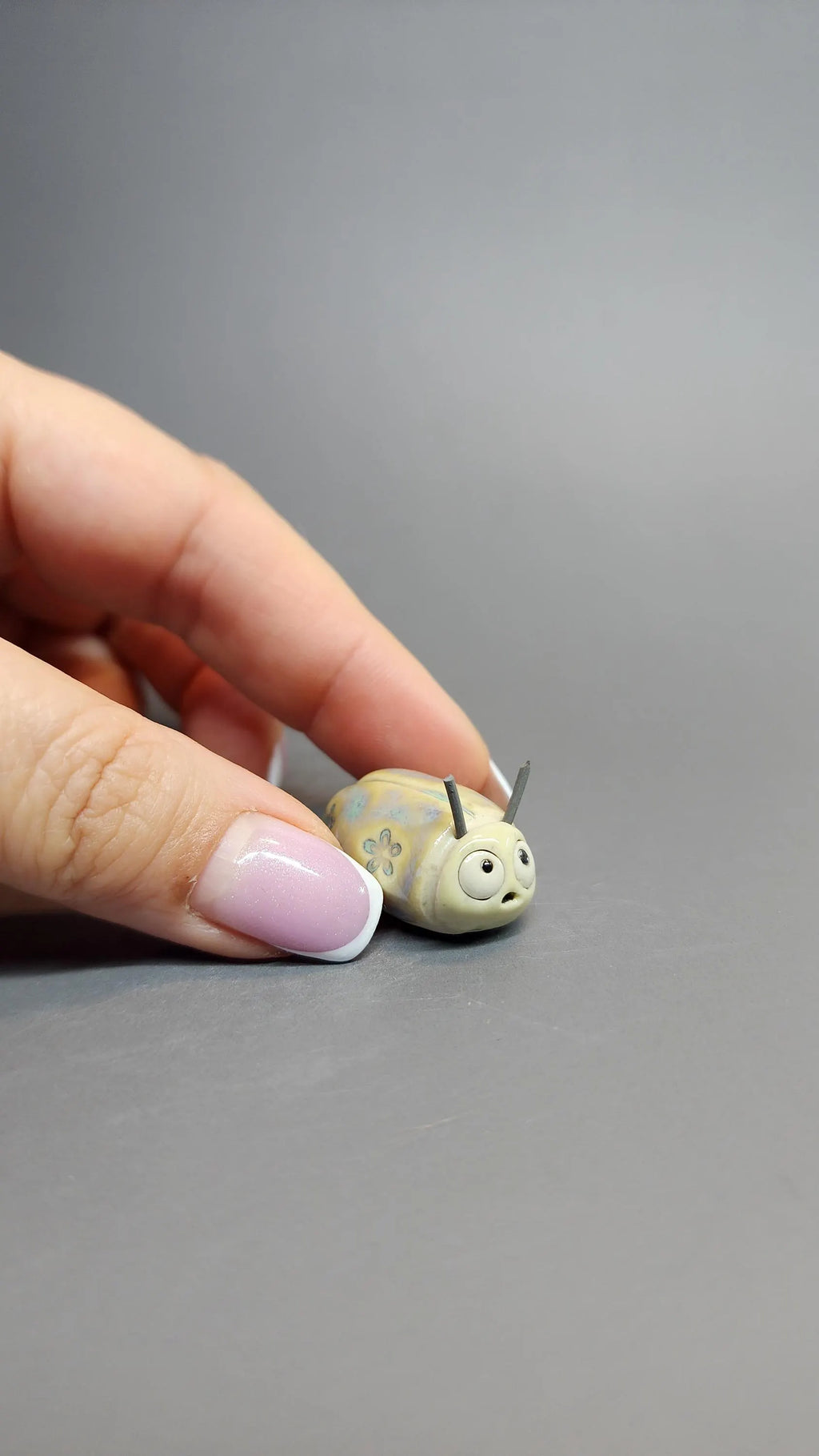 Ivory Pocket Bug by MW Ceramics