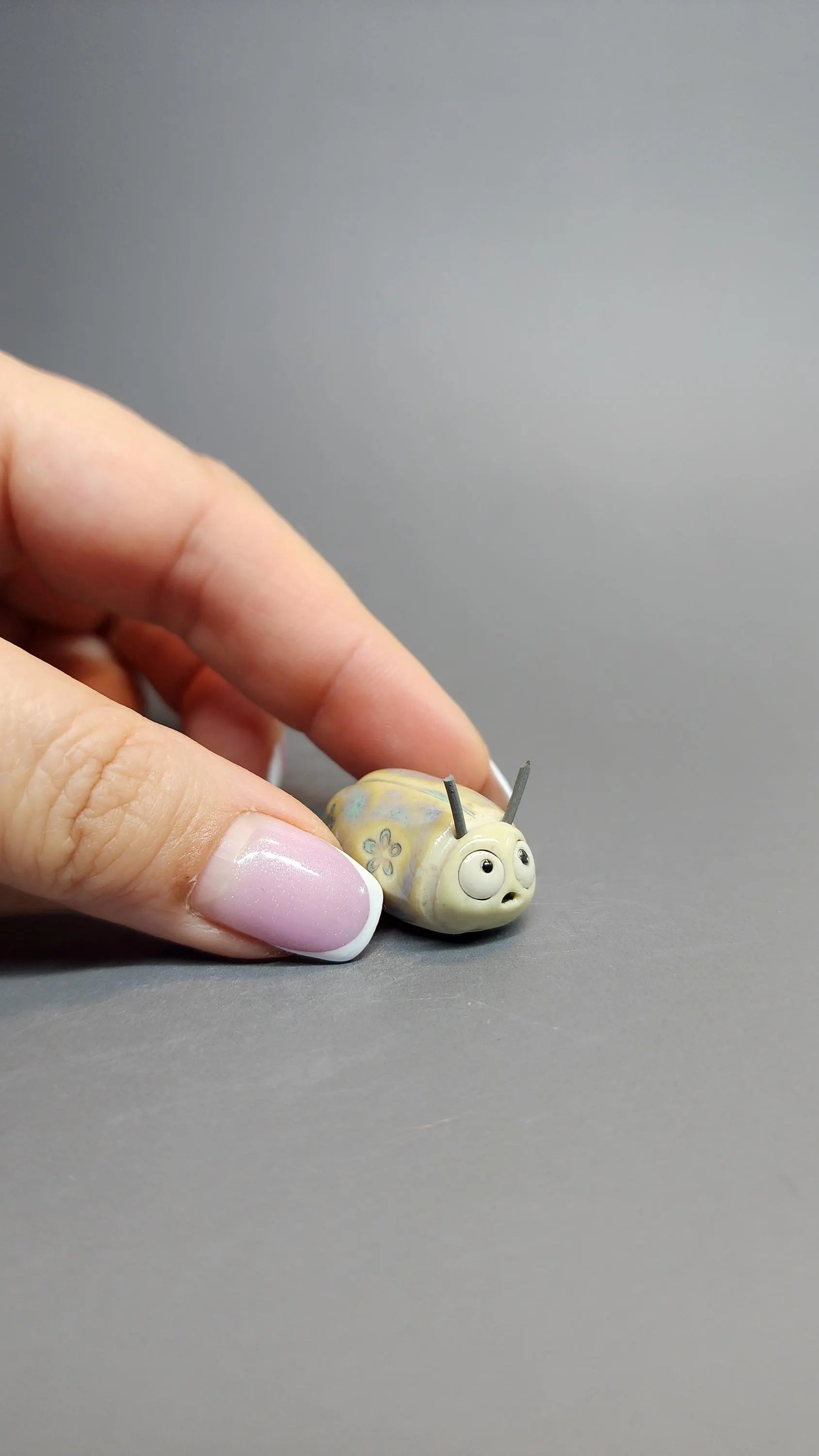 Ivory Pocket Bug by MW Ceramics