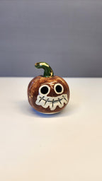 22k Gold Luster Pumpkin Ghost #2 by MW Ceramics