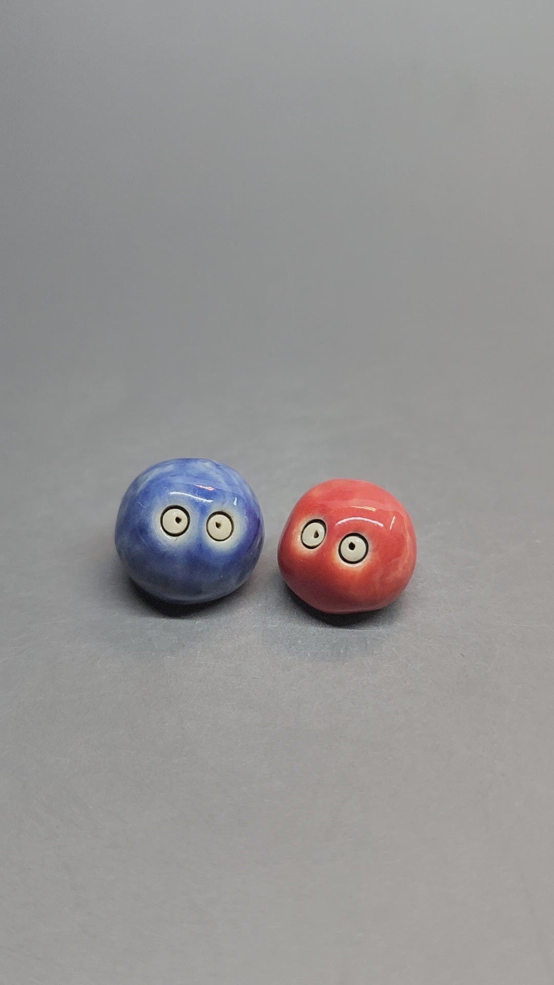 Two Cute Emotional Support Pebble by MW Ceramics