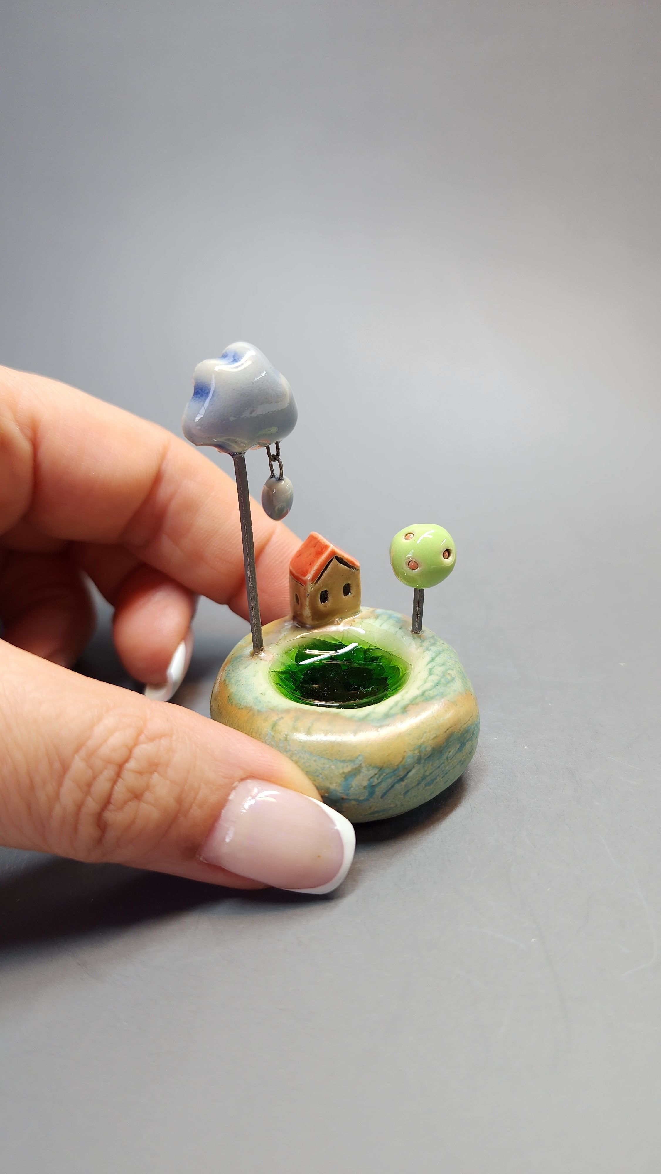 Cute Ring Dish Dream Town™ by MW Ceramics