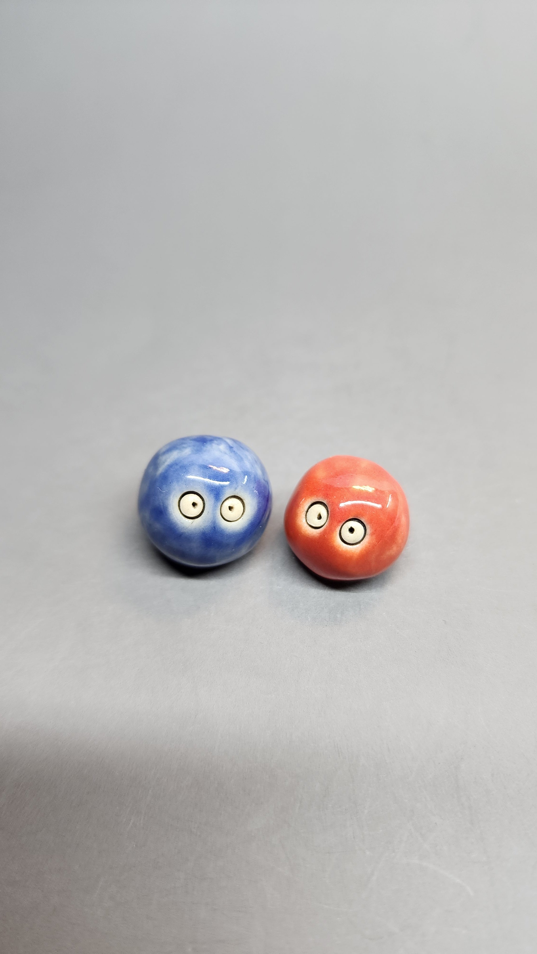 Two Cute Emotional Support Pebble by MW Ceramics